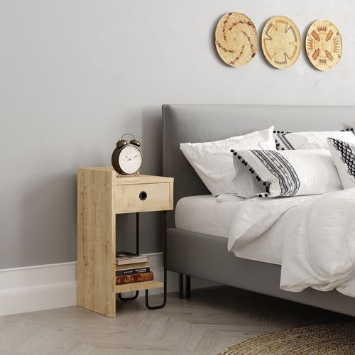 Sirius Left - Oak v2 Oak Nightstand slika 8