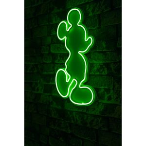 Wallity Ukrasna plastična LED rasvjeta, Mickey Mouse - Green
