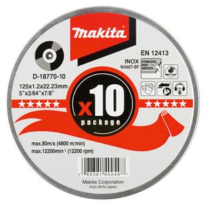 Makita disk za rezanje metala 125mm x 1,2mm x 22,23mm (10 komada)