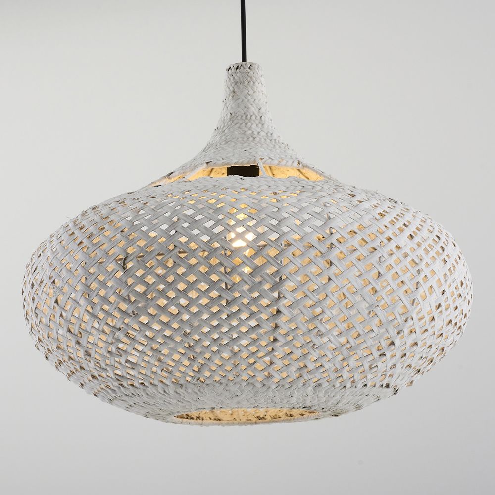 Luster Bijeli 4461-16-01 sa Ratan Kapom slika 3