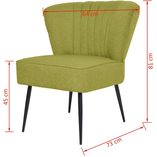 Koktel stolica od tkanine zelena slika 42