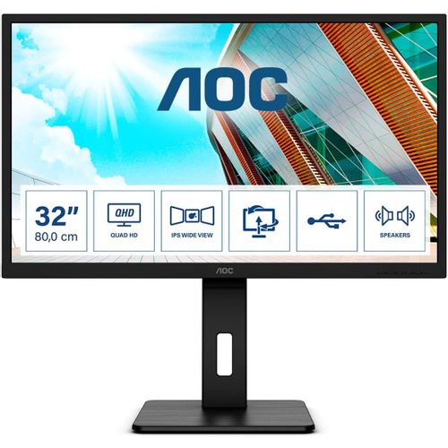 AOC Q32P2 31.5" IPS QHD Monitor s osvježavanjem od 75Hz slika 1