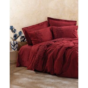 Sooty - Claret Red Claret Red Ranforce Single Quilt Cover Set
