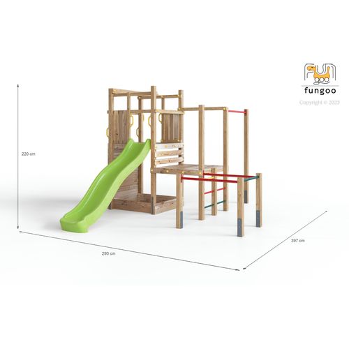 Fungoo set CLIMBING STAR 4 - drveno dječje igralište slika 8