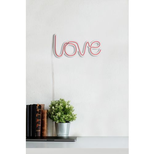 Wallity Ukrasna plastična LED rasvjeta, Love - Pink slika 4