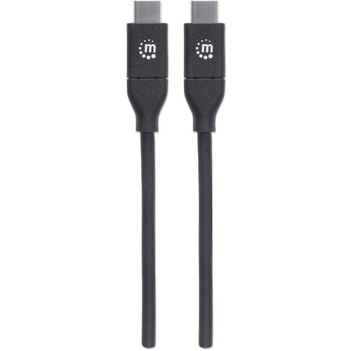 Manhattan USB kabel USB 2.0 USB-C® utikač, USB-C® utikač 2.00 m crna  355247 slika 3