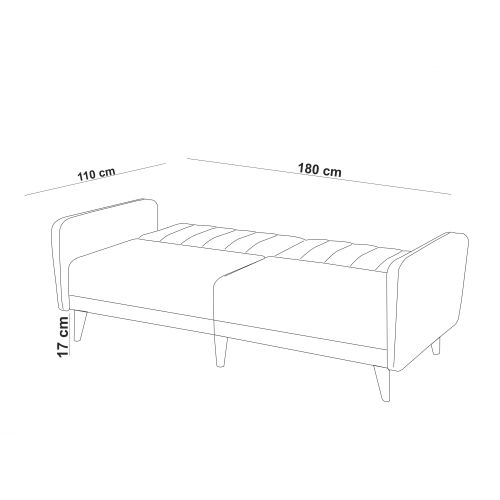 Atelier Del Sofa Aqua-TKM07-1070 Zeleni Sofa-Krevet Set slika 9