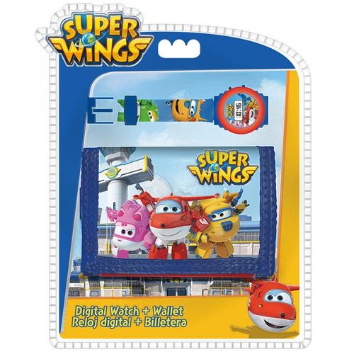 Super Wings digitalni sat + novčanik slika 1