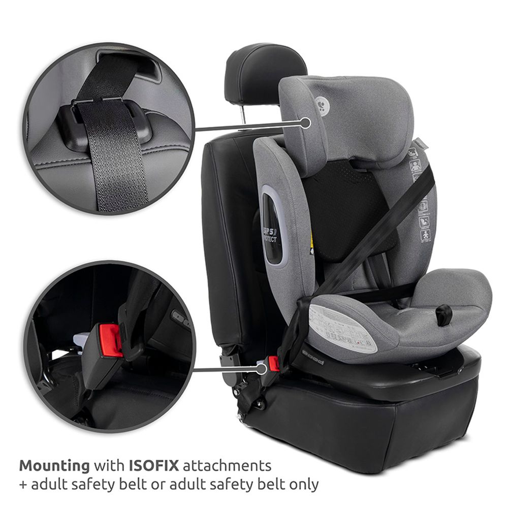 Lorelli Rotirajuća autosjedalica Phoenix 40-150cm Isofix, Lemon Curry slika 6