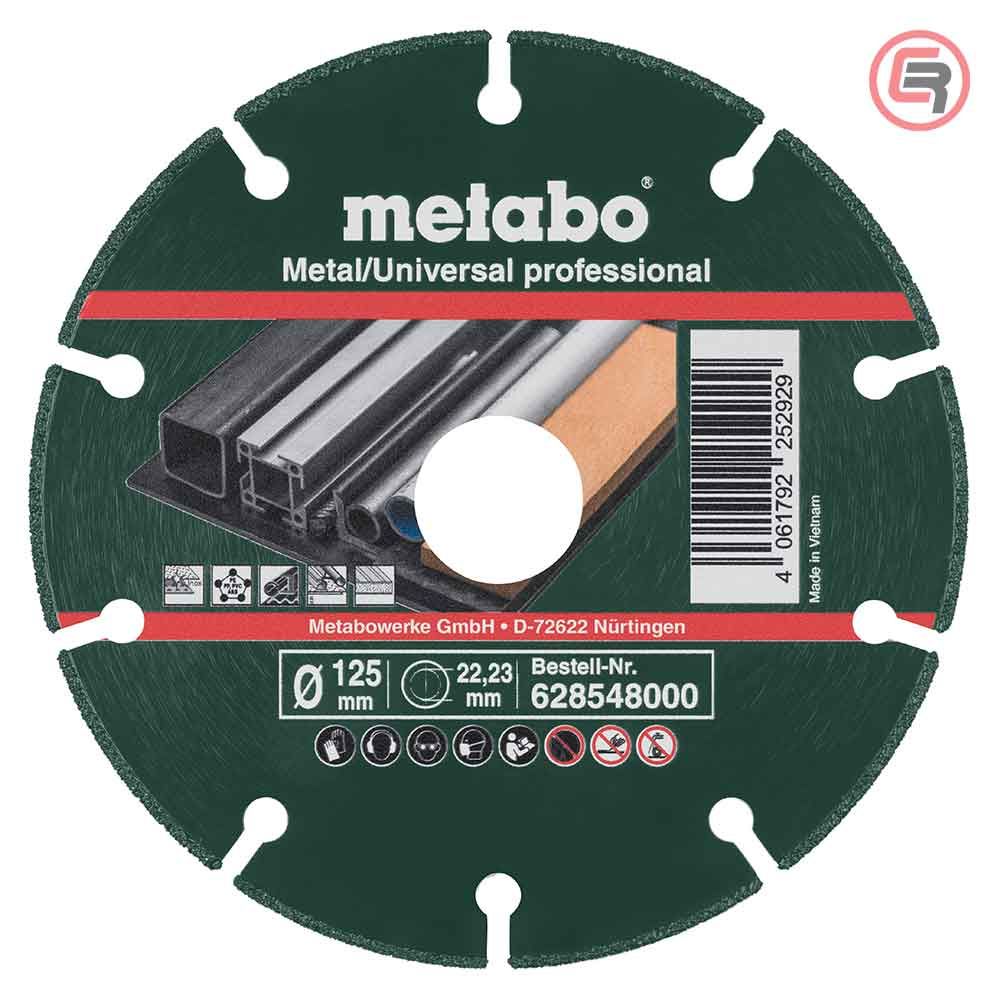 Metabo Dijamantna Rezna Ploča 125×1,3×22,23 mm "MUP" Metal / Universal Professional – 628548000 slika 1