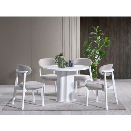 Silva - White White Dining Table slika 1