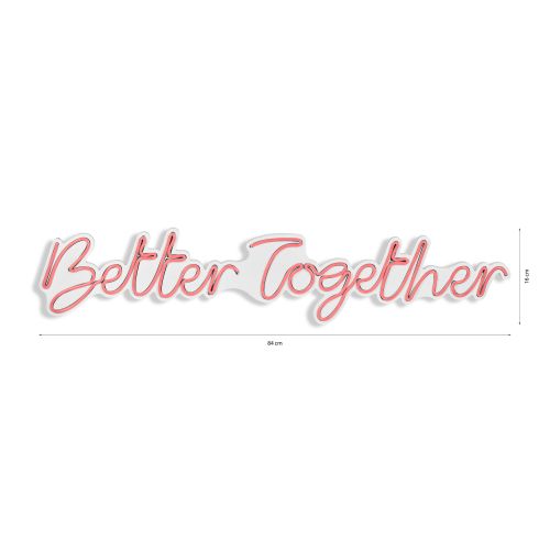 Wallity Better Together - Pink Dekorativno Plastično LED Osvetljenje slika 8