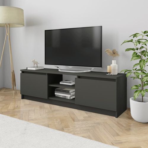 TV ormarić od iverice sivi 120 x 30 x 35,5 cm slika 44