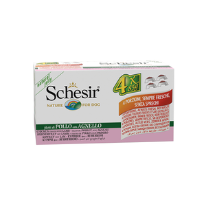 Schesir Multipac Dog - Piletina I Jagnjetina 4x85g 340 g