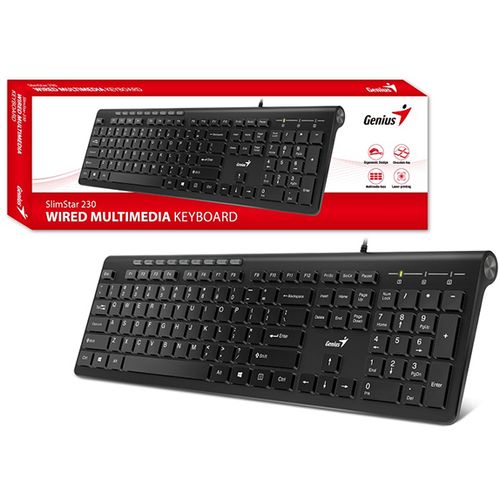 GENIUS Slimstar 230II USB YU crna tastatura slika 3