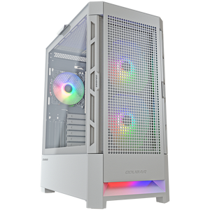 COUGAR Case Airface RGB White Kućište Mid Tower Mesh Front Panel