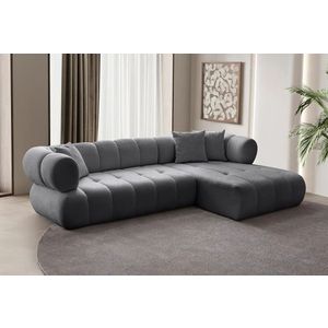 Ugaona Sofa Petra Desna - Tamno Siva