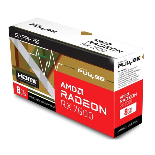 SAPPHIRE AMD Radeon RX 7600 8GB 128bit PULSE RX 7600 GAMING OC 8GB (11324-01-20G) grafička karta slika 5