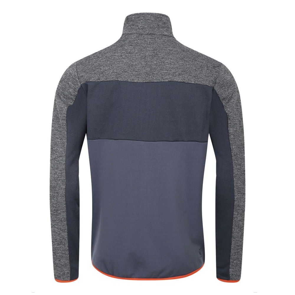 Dare2B Muški duks na kopčanje Venture Fleece, Charcoal Grey/Black Marl slika 3