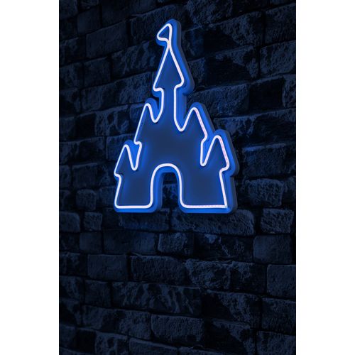 Wallity Ukrasna plastična LED rasvjeta, Castle - Blue slika 1