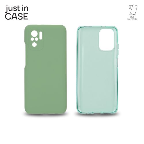 2u1 Extra case MIX paket ZELENI za Redmi Note 10s slika 3