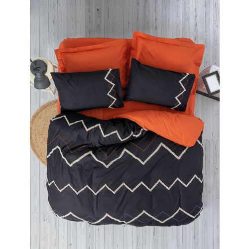 L'essential Maison Mirely - Tile Red Tile Red
Black Ranforce Double Quilt Cover Set slika 1