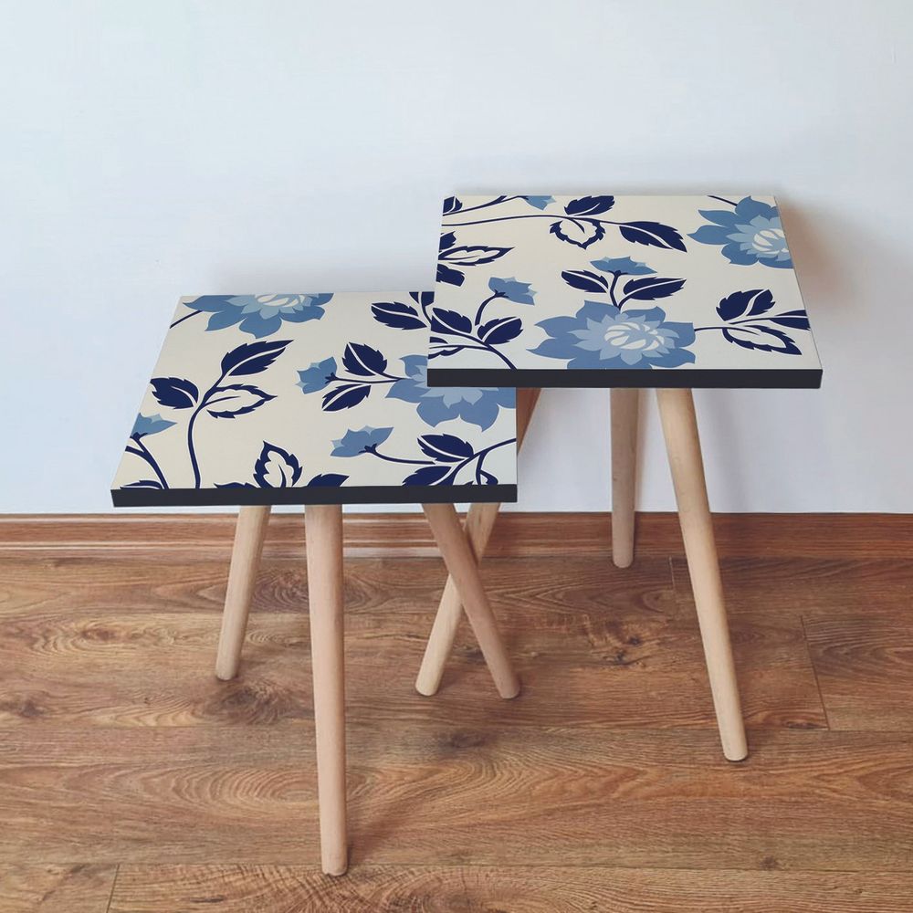 Nesting Sto 2Shp62 - Plavi i Bež (2 Komada) slika 1