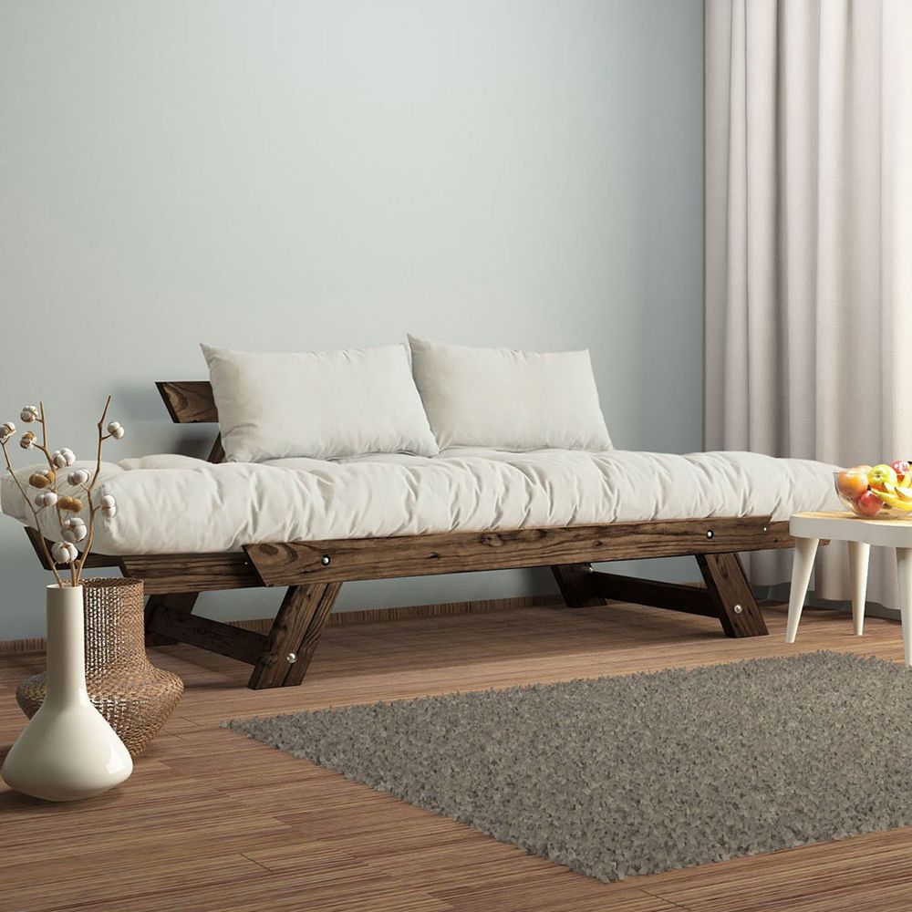 Dvosjed sofa CPT8128-210 - boje: Orah, Bijeli vrt slika 3
