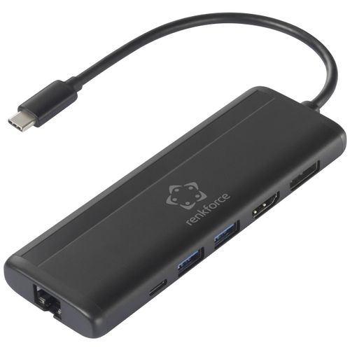 Renkforce RF-5239502 USB-C® priključna stanica Pogodno za marku (priključne stanice za prijenosno računalo): Universal  USB-C® Power Delivery slika 1