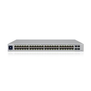 Ubiquiti Pro 48, 48-port, Layer 3 switch supporting 10G SFP+ connections with fanless cooling