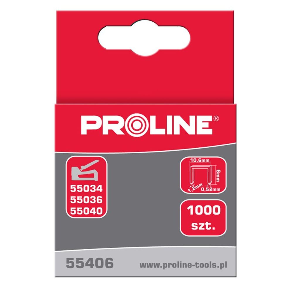KLAMERICE TIP G/11 6MM 10,6*1,2MM 1000KOM PROLINE  55406 slika 1