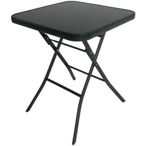 Modernhome sklopivi stol za terasu - crni - 60x60cm slika 6