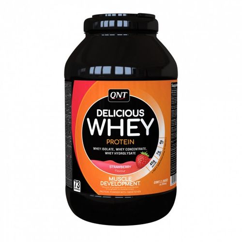 QNT Delicious Whey Protein, Jagoda, 2,2 kg slika 1