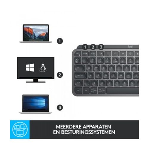 Logitech MX Keys Mini Bežična Tipkovnica - Grafitna slika 3