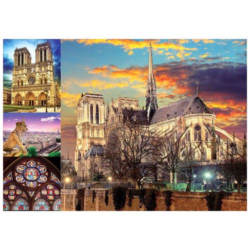 Notre Dame Collage puzzle 1000pcs slika 1