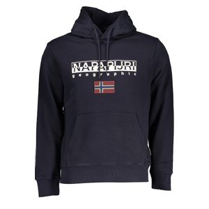 NAPAPIJRI MEN'S BLUE ZIPLESS SWEATSHIRT