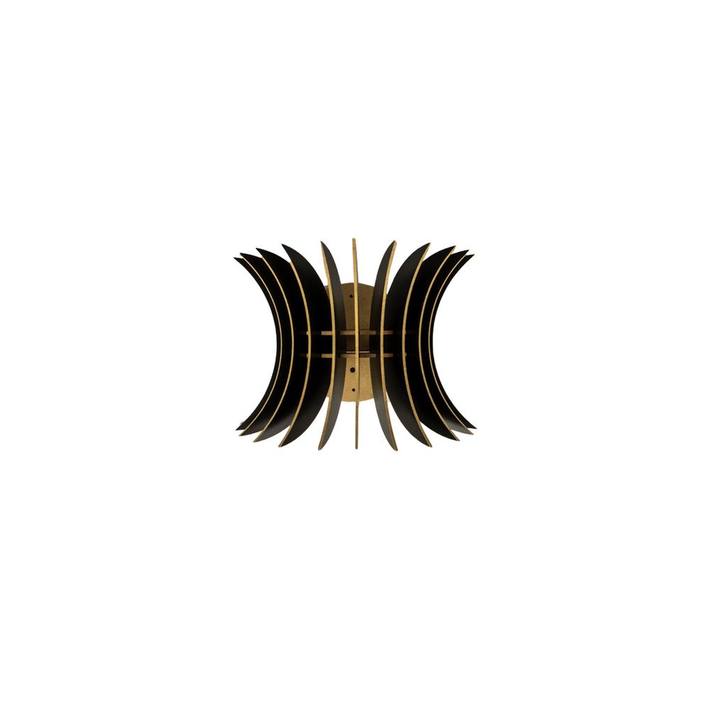 Crna zidna lampa 206-WS2 slika 2