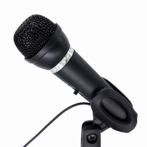 Gembird Condenser microphone with desk-stand, black slika 1