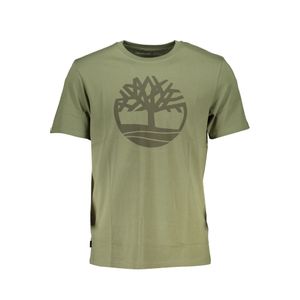 TIMBERLAND GREEN MEN'S SHORT SLEEVED T-SHIRT