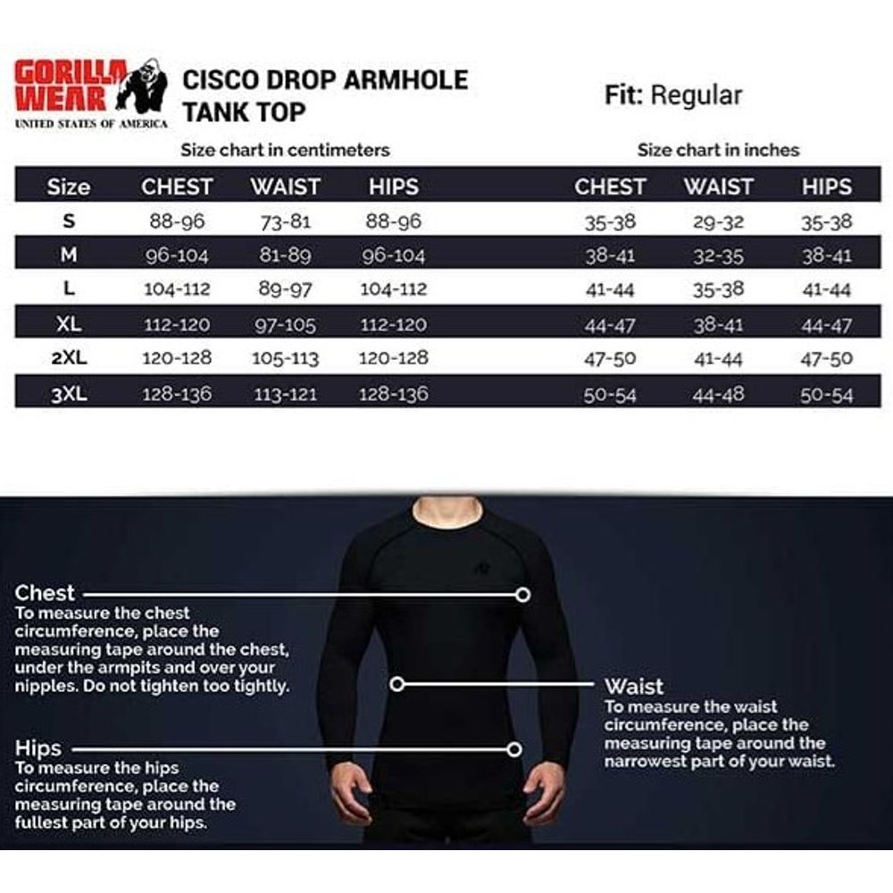 Gorilla Wear CISCO Majica bez rukava, Siva slika 4