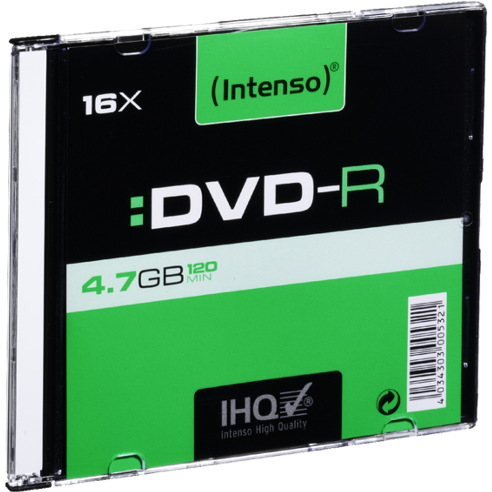 (Intenso) DVD-R 4,7GB pak. 10 komada Slim Case - DVD-R4,7GB/10Slim slika 2