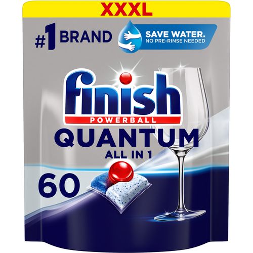 Finish Powerball Quantum All in 1 kapsule za strojno pranje posuđa, 60 kom slika 1