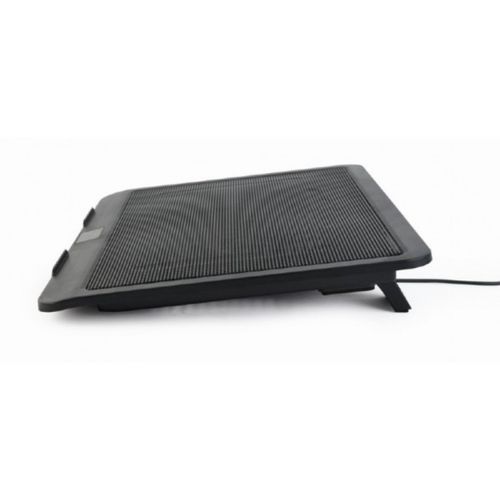Gembird NBS-1F15-04 Notebook Cooling Stand 15in, 12cm Fan, LED Backlight, USB Passthrough, Black slika 2