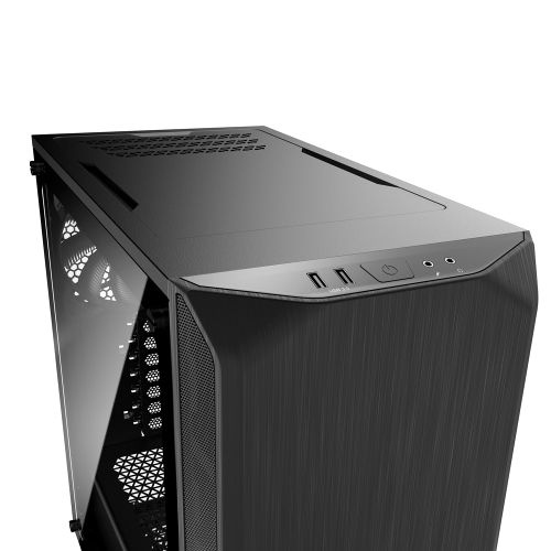 be quiet! BGW34 PURE BASE 500 Window Black, MB compatibility: ATX / M-ATX / Mini-ITX, Two pre-installed be quiet! Pure Wings 2 140mm fans, including space for water cooling radiators up to 360mm slika 2