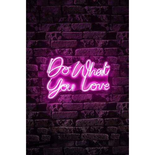 Wallity Dekorativna plastična led rasvjeta Do What You Love - ružičasta slika 3