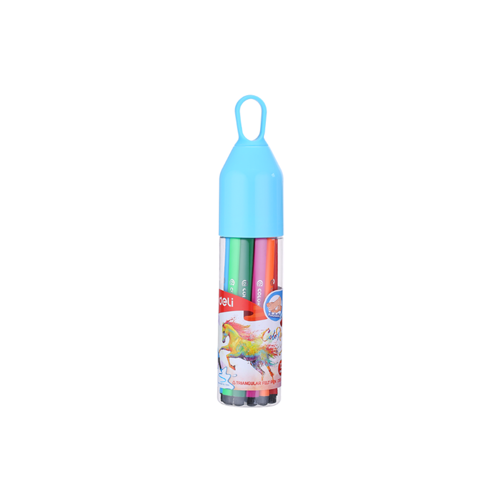 Deli Flomasteri 1/12 u PVC tubi 1.0mm EC10506 slika 1