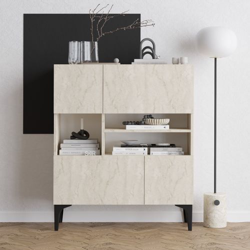 Woody Fashion Komoda KRISTA, boja Travertine slika 2