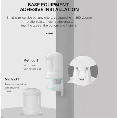 ZIGBEE-SMART-PIR-MS04 GembirdTuya Smart Life detektuje kretanje ljudi i salje alarmno upozorenje PIR slika 3