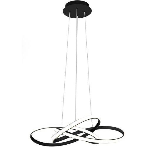 TOOLIGHT Moderna LED stropna svjetiljka + Pilot App814-CP čvor crna slika 7