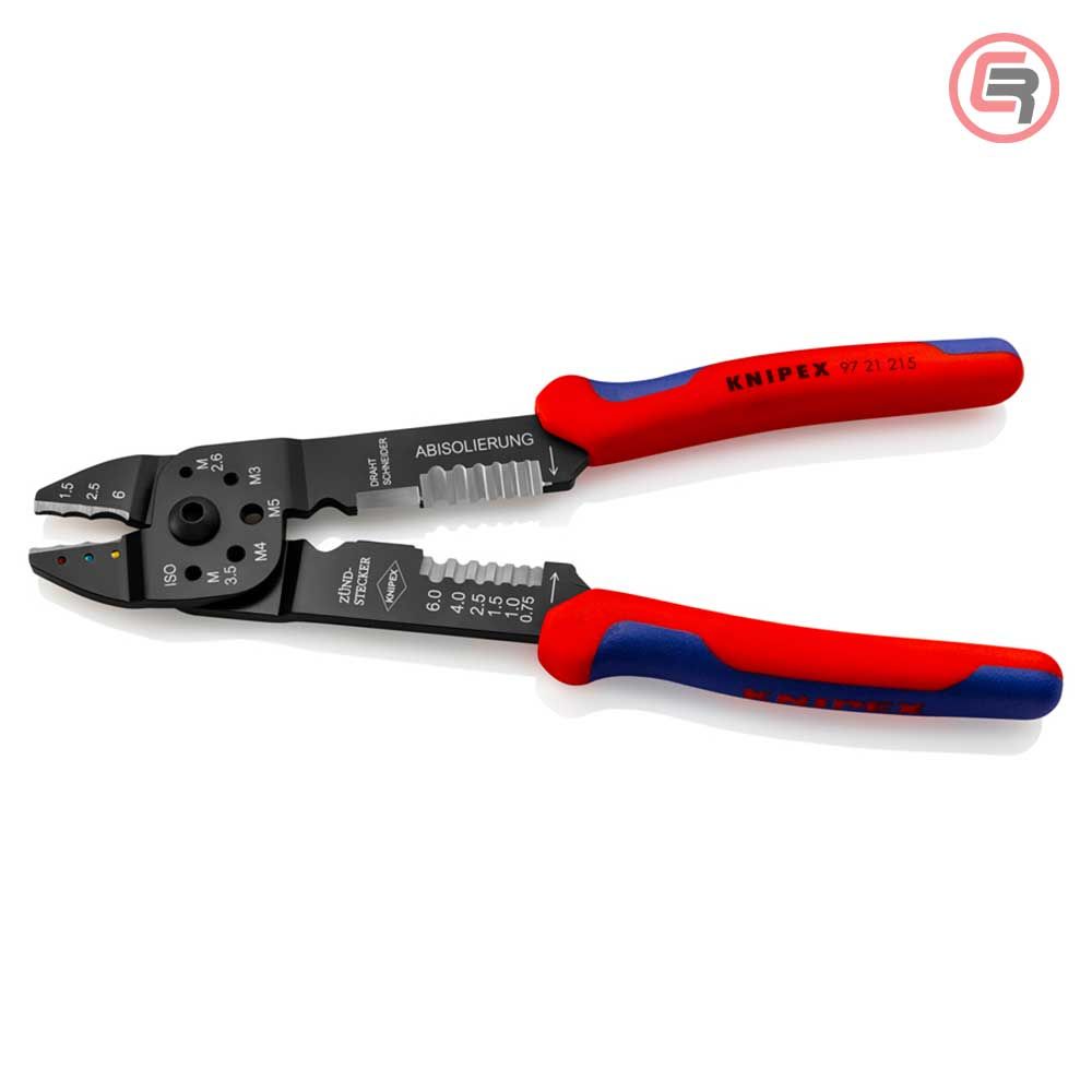 Knipex Kliješta Za Kabl Stopice Izolirane 0,5 - 6 mm2 – 97 21 215 slika 2